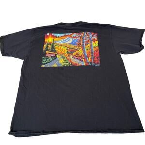 In & Out T-shirt black Colorado graphic printed mountains SZ XL Men's